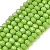 Opaque Solid Color Imitation Jade Glass Beads Strands EGLA-A044-P2mm-D30-1