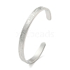 Titanium Steel Open Cuff Bangles for Women BJEW-G708-01B-P-1