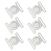 6 Sets Zinc Alloy Side Release Buckles FIND-BC0019-63P-1