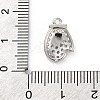 Christmas Series Brass Micro Pave Cubic Zirconia Pendants KK-Q010-01P-03A-3