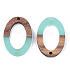 Resin & Walnut Wood Links connectors RESI-S367-08I-2