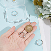 4Pcs Adjustable Brass Pad Ring Settings KK-BBC0011-83-3