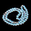 Electroplate Glass Beads Strands EGLA-B006-04A-FR01-2