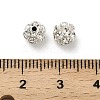 6mm Brass Rhinestone Beads X1-KK-S519-01A-02S-3
