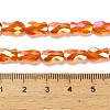 Electroplate Glass Beads Strands EGLA-P066-01A-AB10-4