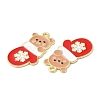 Christmas Alloy Enamel Pendants ENAM-D050-13F-01G-2