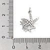 Rack Plating Brass Clear Cubic Zirconia Pendants KK-M293-09P-3