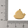 Real 14K Gold Plated 304 Stainless Steel Pendants STAS-Z093-08A-3