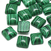 Synthetic Malachite Cabochons G-T026-10x10-19-1