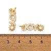 Brass Micro Pave Cubic Zirconia Pendants KK-E108-46G-3