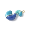 Brass Enamel Pendants KK-E093-03G-S-02-2