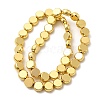 Electroplate Glass Beads Strands EGLA-F166-04C-3