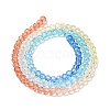 Transparent Painted Glass Beads Strands DGLA-A034-T4mm-A13-5