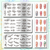 Stainless Steel DIY Nail Art Templates MRMJ-WH0092-034-3