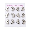 Non-Tarnish 304 Stainless Steel Stud Earring EJEW-C099-07P-1