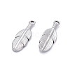 Non-Tarnish 304 Stainless Steel Pendants STAS-K213-05P-2