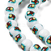 Printing Glass Beads for Necklaces Bracelets Making GLAA-B020-02A-06-4