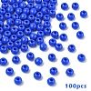 100Pcs Opaque Acrylic Beads MACR-YW0003-84J-1
