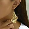 Fashionable Geometric Alloy Rectangle Dangle Earrings HF4602-4