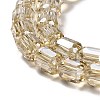 Electroplate Glass Beads Strands EGLA-D030-19I-3