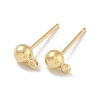 Brass Studs Earring Findings KK-H503-29G-03-1