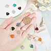 SUNNYCLUE 16Pcs 8 Colors Electroplate Druzy Resin Pendants RESI-SC0001-57LG-2