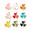 Brass Enamel Pendants KK-P217-03G-1