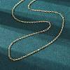 Brass Chain Necklacess X-KK-P205-01G-1