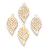 Rack Plating Brass Filigree Pendants KKC-T001-43KC-3