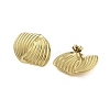 Ion Plating(IP) 304 Stainless Steel Stud Earrings for Women EJEW-N054-31G-2