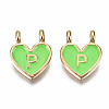 Alloy Enamel Charms X-ENAM-T012-02P-RS-2