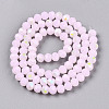 Electroplate Glass Beads Strands EGLA-A044-J6mm-L02-4