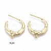 Brass Stud Earring Findings KK-T038-590G-2