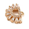 Brass Micro Pave Clear Cubic Zirconia Pendants LS-ZIRC-U003-01G-07-2
