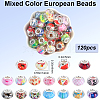 120Pcs Resin European Beads FIND-SP0002-05D-2