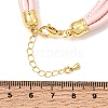 Microfiber Leather Multi-strand Cord Bracelets Makings FB-CBA983F-01G-10-3