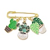 Cactus Enamel Charms Brooch JEWB-BR00153-03-1