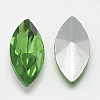 Pointed Back Glass Rhinestone Cabochons RGLA-T083-7x15mm-20-2