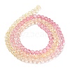 Transparent Painted Glass Beads Strands DGLA-A034-T4mm-A09-5