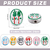 24Pcs 6 Colors Handmade Porcelain Beads PORC-WR0001-04-2