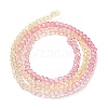 Transparent Painted Glass Beads Strands X1-DGLA-A034-T2mm-A09-5