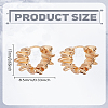 1 Pair Brass Hoop Earrings for Women EJEW-LP0003-70G-2