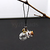 Transparent Glass Wishing Bottle Pendants Decoration PW-WG7697A-11-1