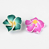 Handmade Polymer Clay 3D Flower Plumeria Beads CLAY-Q192-20mm-M-3