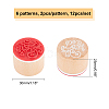 Olycraft Pine Wooden Stamps DIY-OC0003-73-2