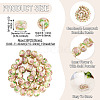 1 Strand Handmade Lampwork Inner Flower Rondelle Beads Strands LAMP-TA0002-72I-3