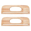 2Ppcs Wood Bag Handles WOOD-WR0001-04B-1