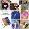 2 Rolls 2 Colors Polyester Knitting Yarn DIY-TA0011-46-9