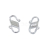 925 Sterling Silver S-Hook Clasps DIY-WH0430-619B-S-1