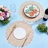100Pcs Paper Wedding Party Table Mat AJEW-WH0696-674-2